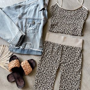 Niki Biki Leopard Athleisure Set